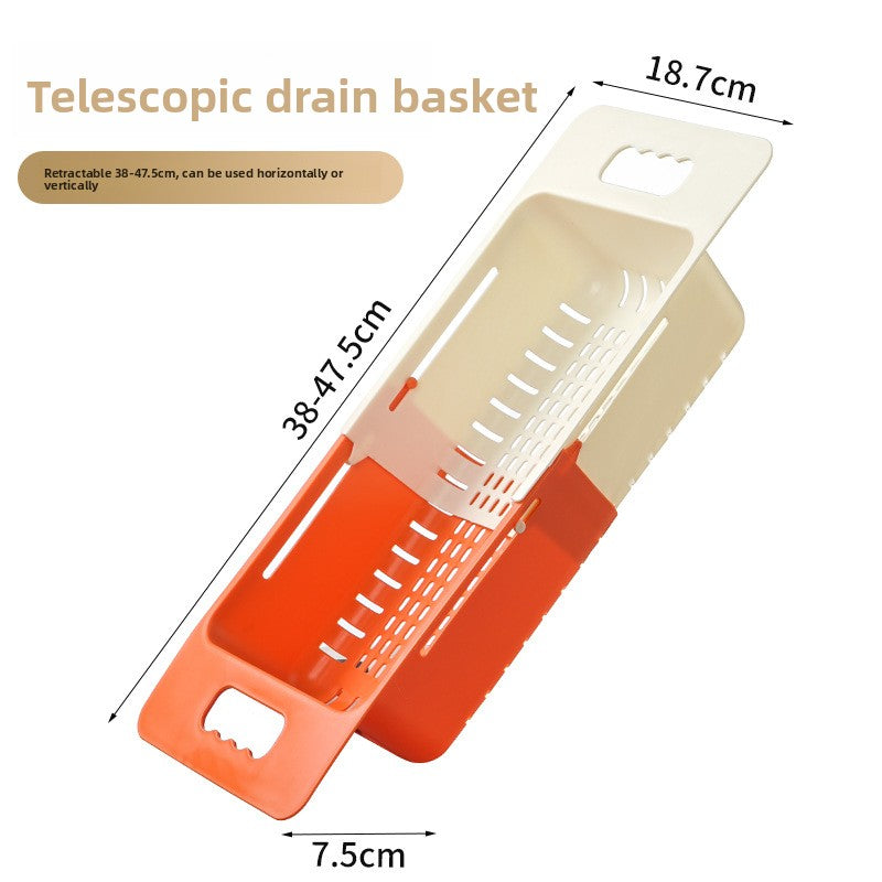 Retractable Stainless Steel Sink Drain Basket