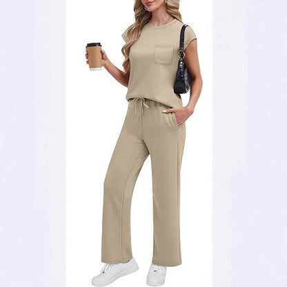 Women's Casual Vest Top and Trousers Set
