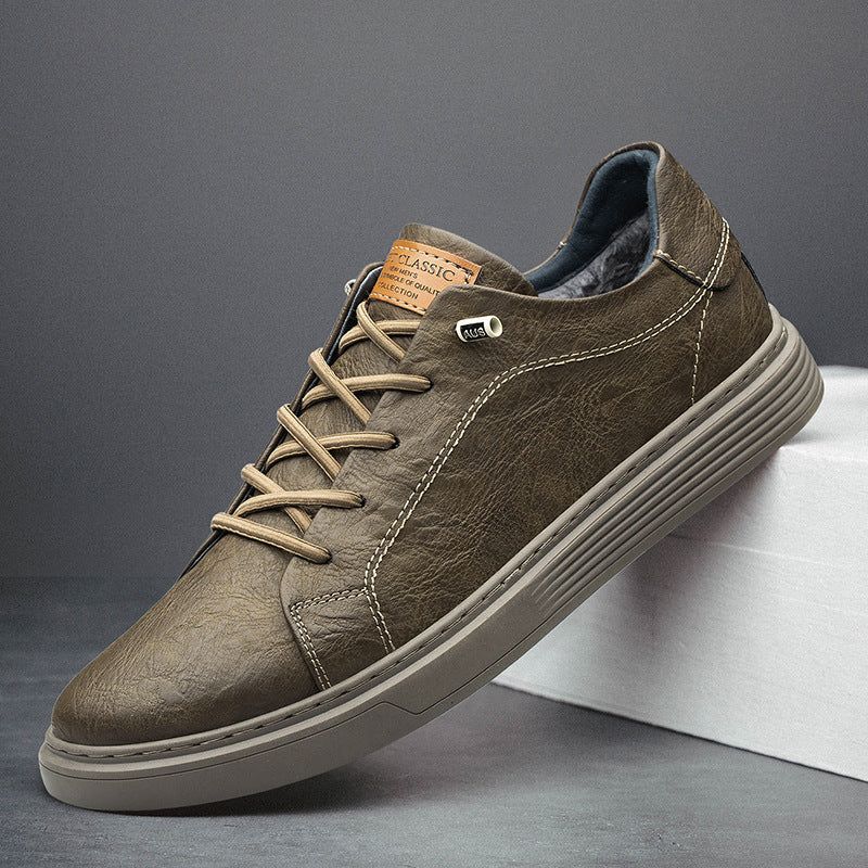 Casual Leather Slip-On Shoes for Men
