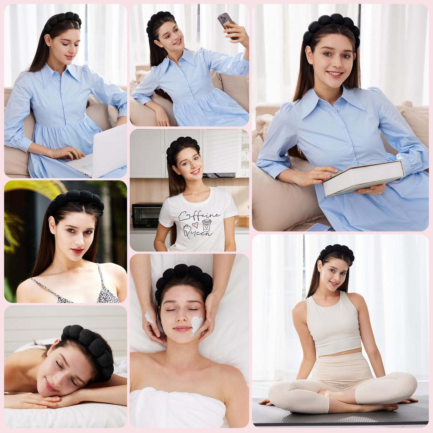 makeup and skin care headband