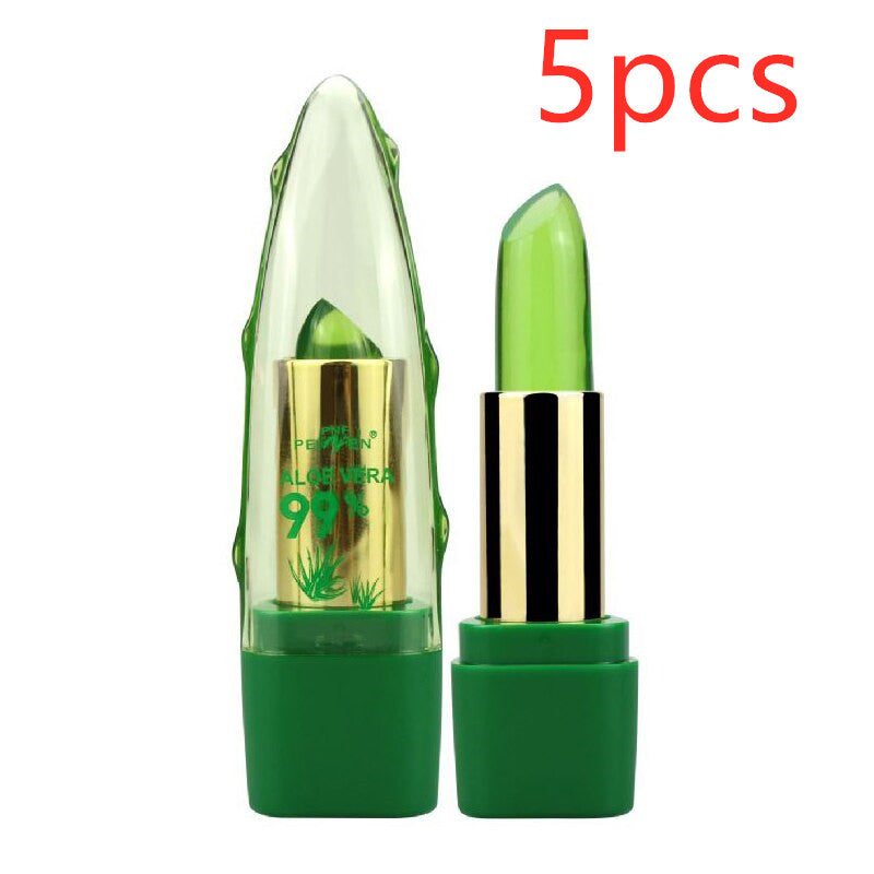 Aloe Vera Color-Changing Anti-drying Lip Balm Moisturizing Care
