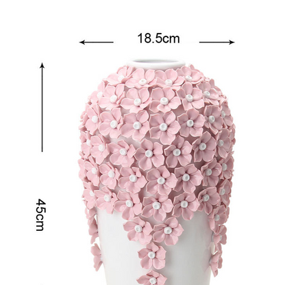 Handmade Ceramic Flower Vase for Home Decor
