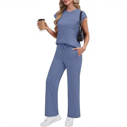 Women's Casual Vest Top and Trousers Set