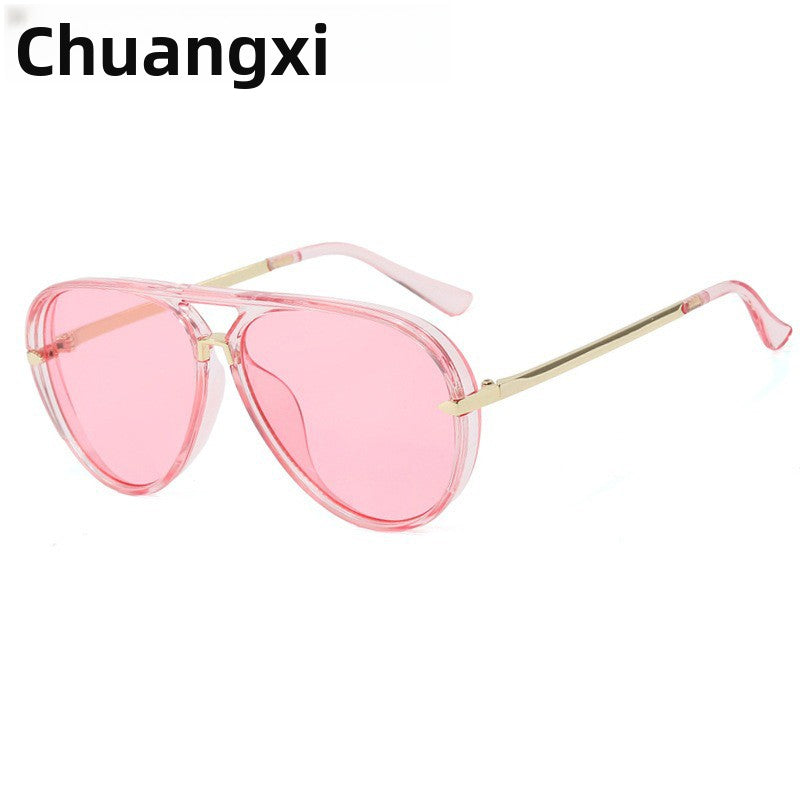 Retro Large Frame Sunglasses for Men and Women
