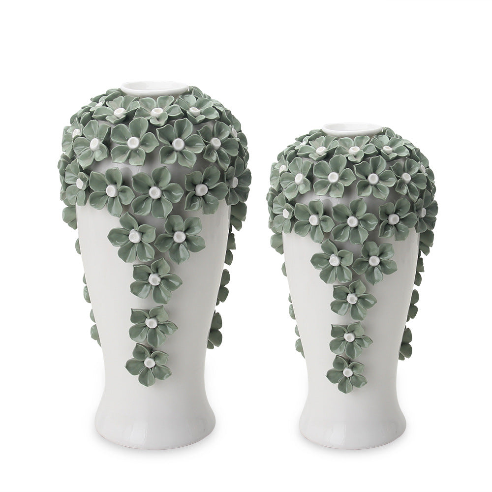 Handmade Ceramic Flower Vase for Home Decor