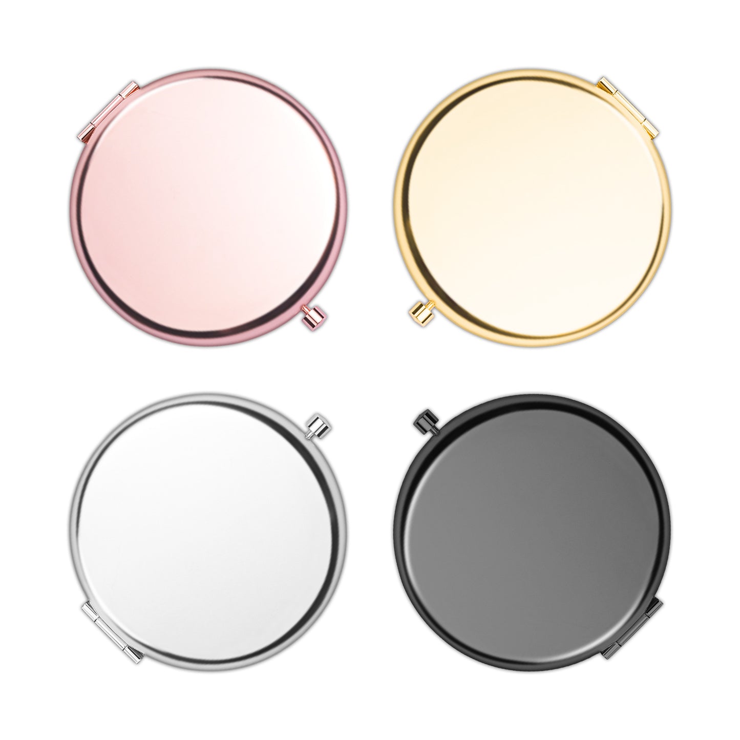 Foldable Double-Sided Metal Makeup Mirror