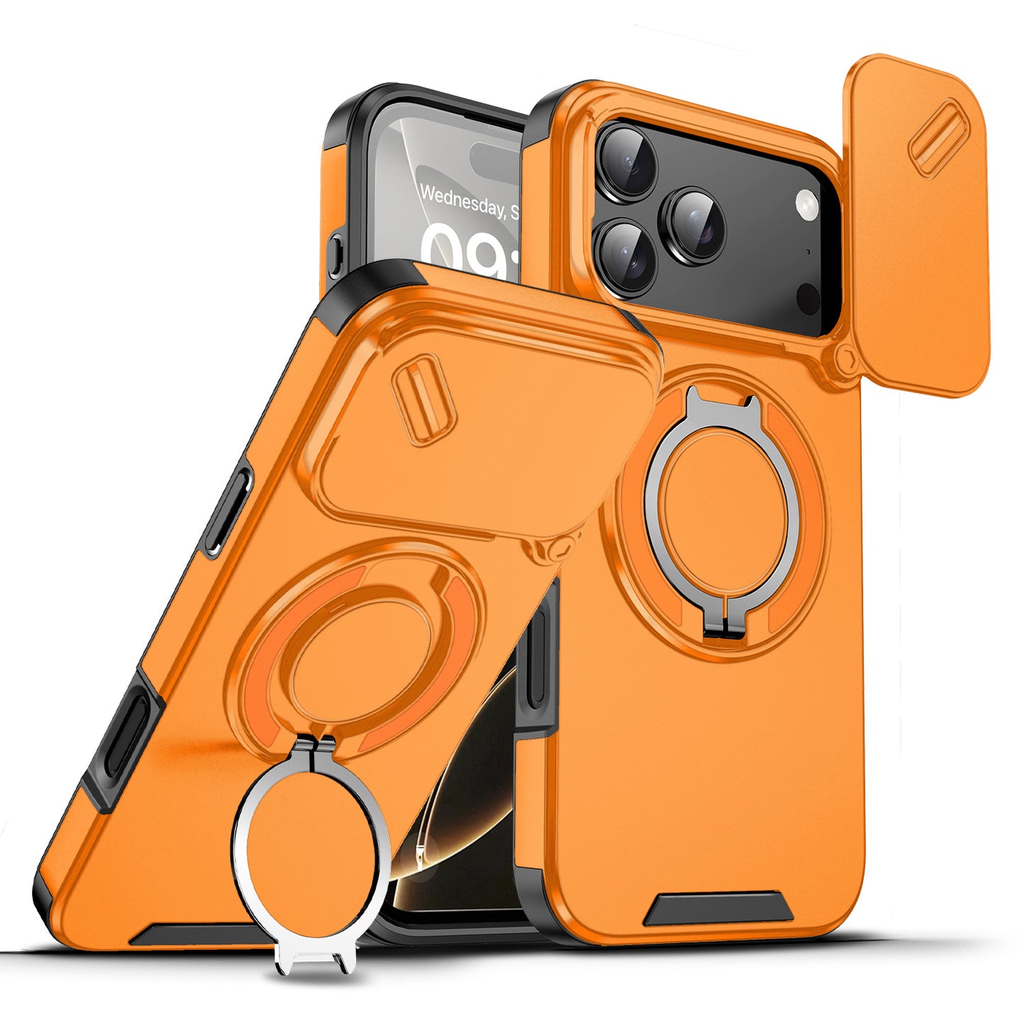 Magnetic Phone Case with Holder for iPhone Series