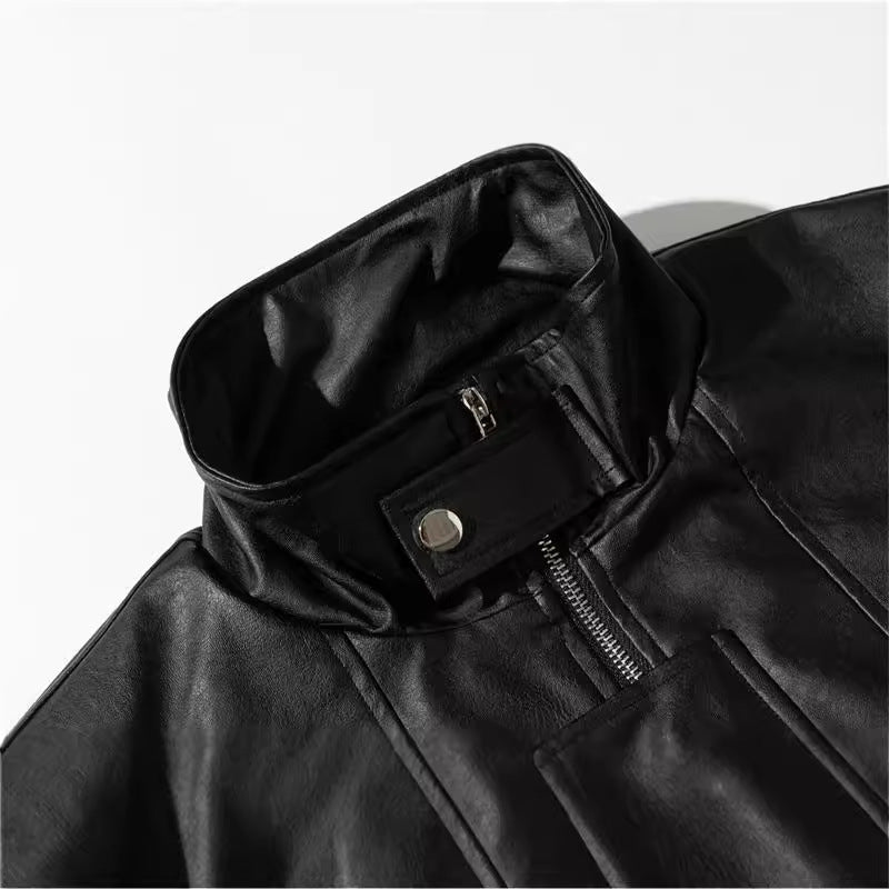 Men's PU Leather Workwear Jacket