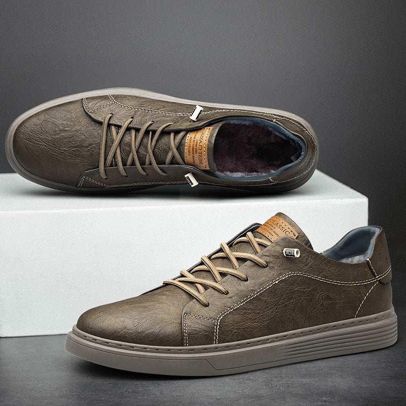 Casual Leather Slip-On Shoes for Men