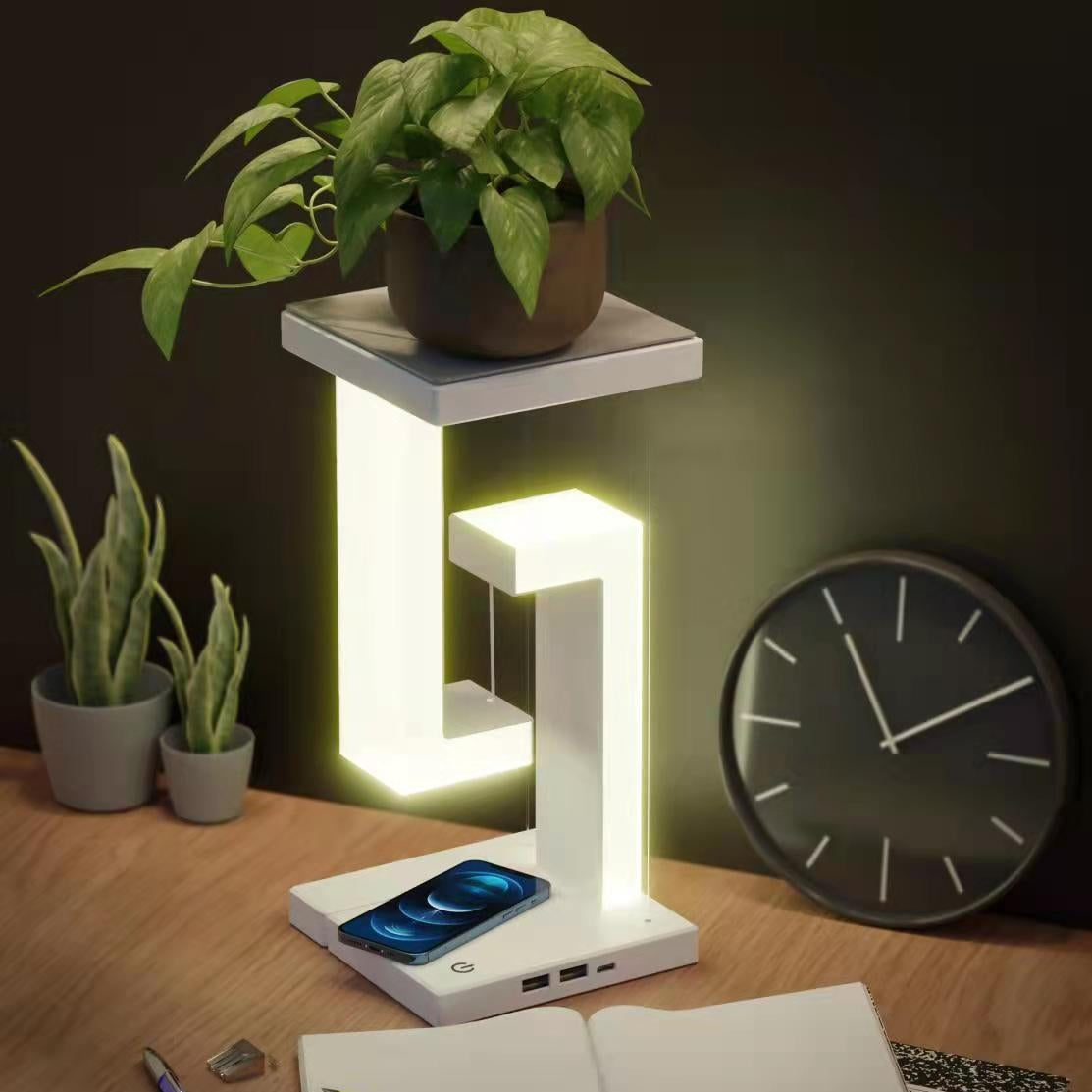 Creative Smartphone Wireless Charging Table Lamp For Bedroom
