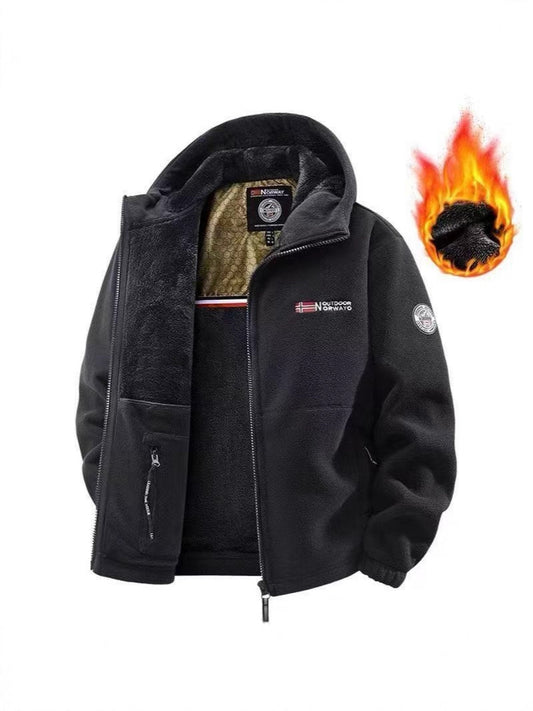 Hooded Fleece Jacket for Men and Women