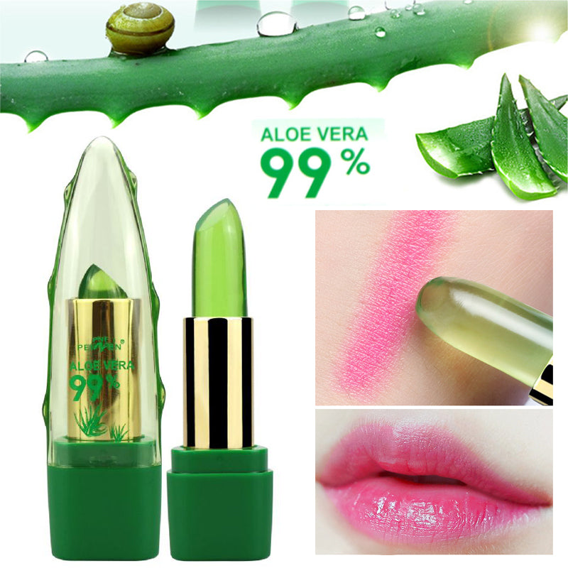 Aloe Vera Color-Changing Anti-drying Lip Balm Moisturizing Care