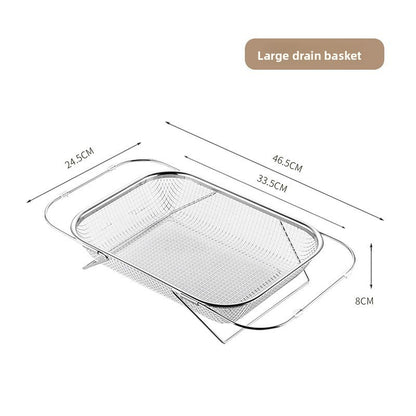 Retractable Stainless Steel Sink Drain Basket