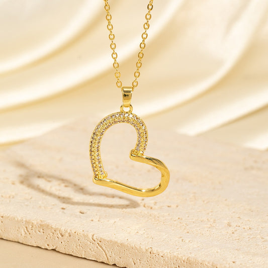 Heart Zircon Necklace