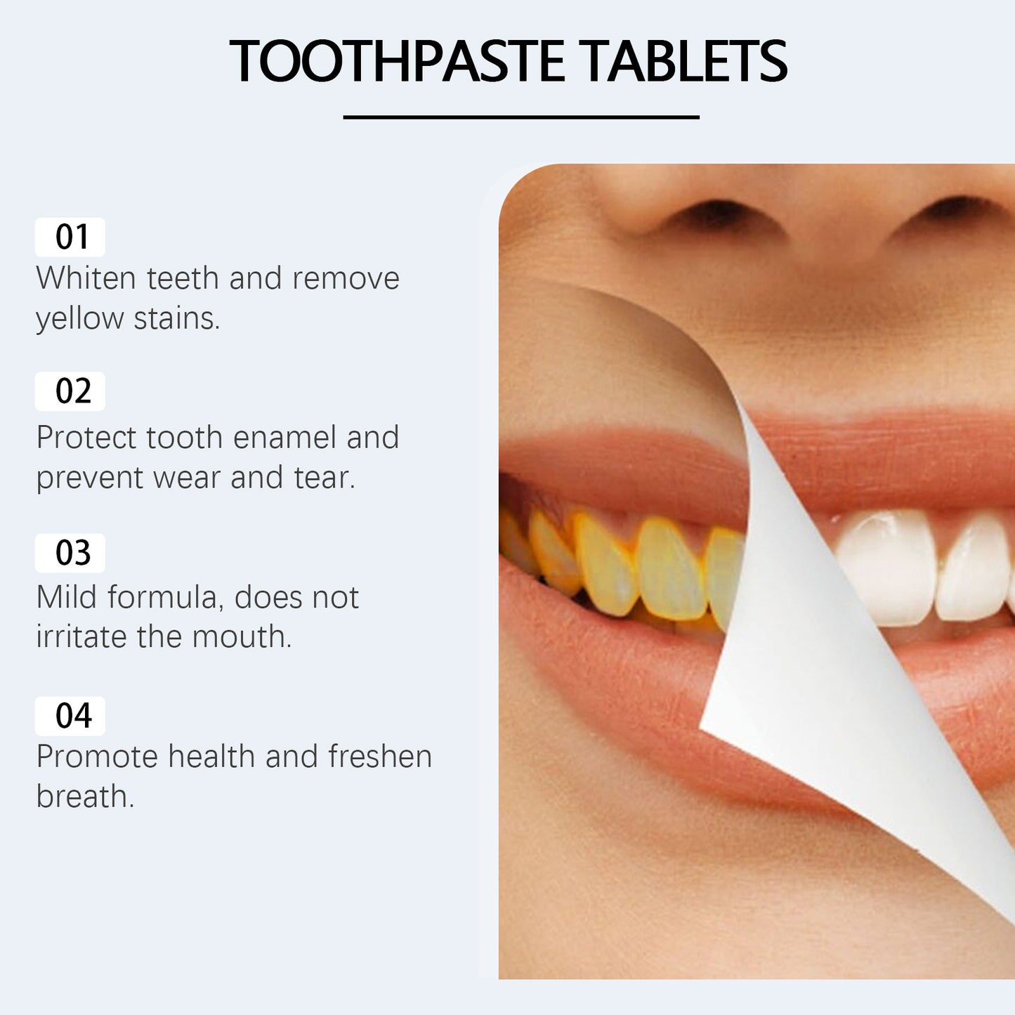 Oral Care Toothpaste Tablets for Fresh Protection