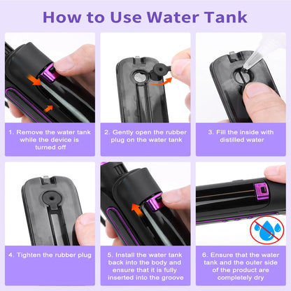 Steam Straighteners For Hair, Professional Salon Titanium Vapor Straightening Irons, High-end Salon Water Light Steam Flat Iron 24 Hour Anti-frizz Make Hair Smooth And Adds Shine