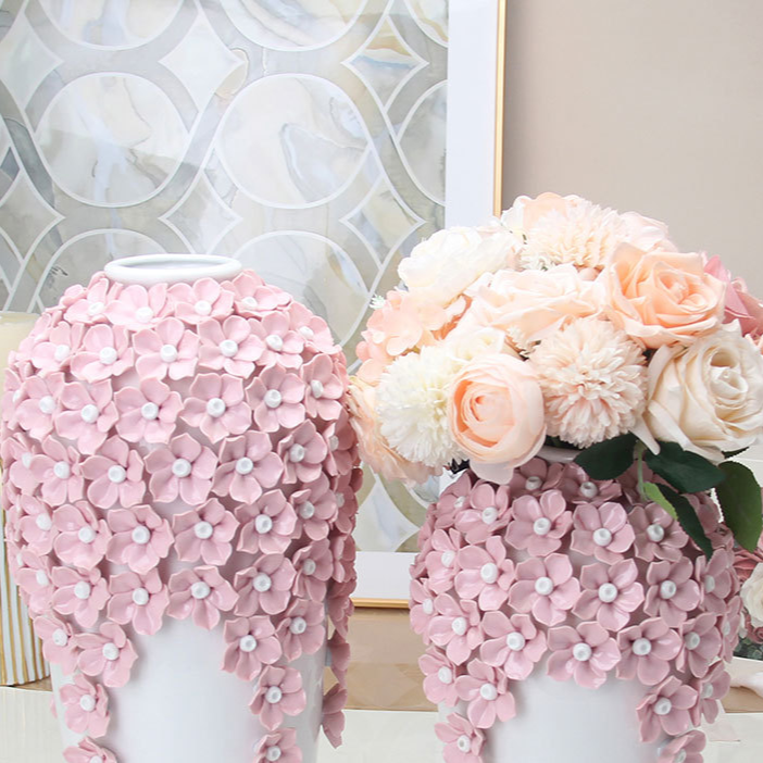 Handmade Ceramic Flower Vase for Home Decor