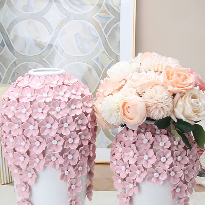 Handmade Ceramic Flower Vase for Home Decor