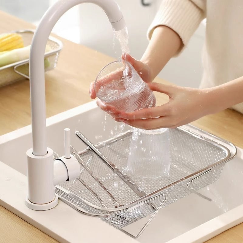 Retractable Stainless Steel Sink Drain Basket