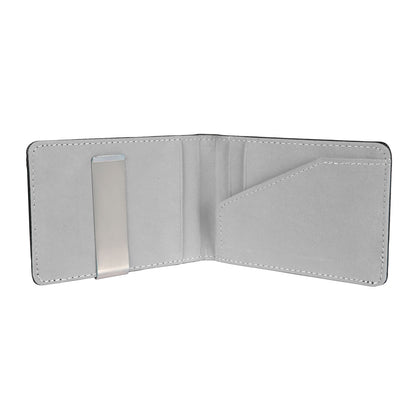1Pc Unisex PU Leather Wallet For Women Blocking Slim Credit Card Holder With Money Clip