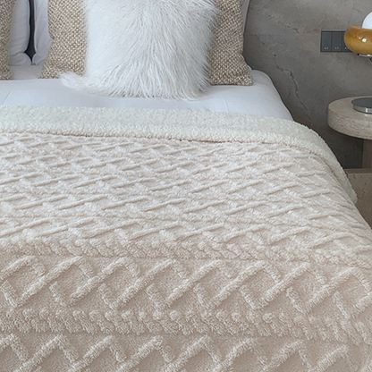Soft Coral Fleece Warm Blanket for Home Office Use