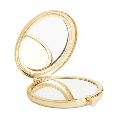 Foldable Double-Sided Metal Makeup Mirror