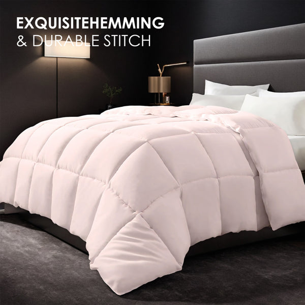 2-Pack Pink Oversized Duvet Inserts. Crafted From Comfortable, Breathable Fabric, These Soft And Fluffy Comforters Feature A Bohemian Design. Ideal For Luxury Hotel And Bedroom Use, They Make A Perfec