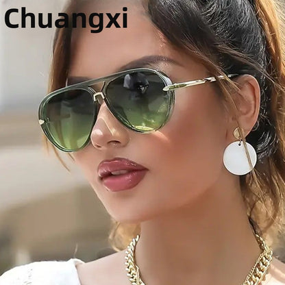 Retro Large Frame Sunglasses for Men and Women