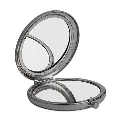Foldable Double-Sided Metal Makeup Mirror