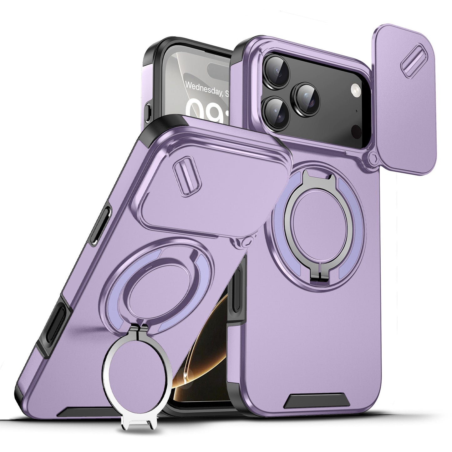 Magnetic Phone Case with Holder for iPhone Series