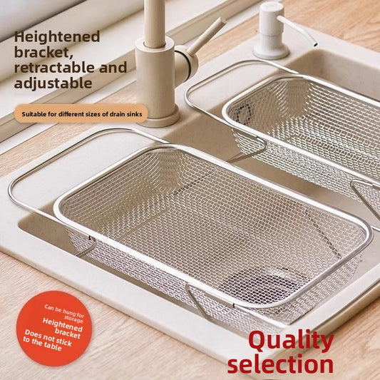Retractable Stainless Steel Sink Drain Basket
