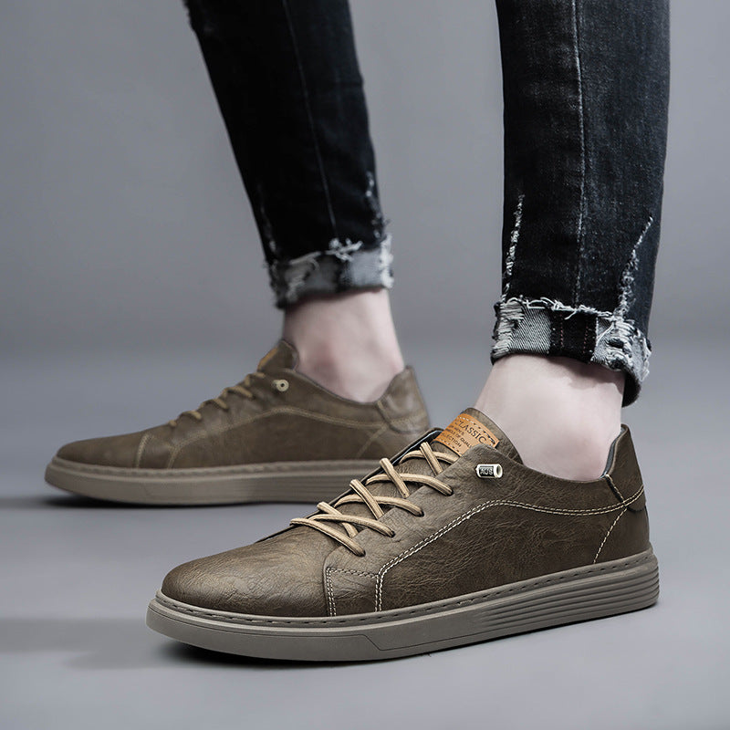 Casual Leather Slip-On Shoes for Men