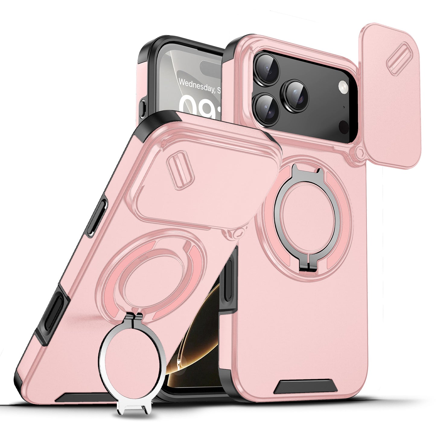 Magnetic Phone Case with Holder for iPhone Series