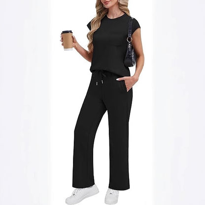 Women's Casual Vest Top and Trousers Set