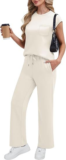 Women's Casual Vest Top and Trousers Set