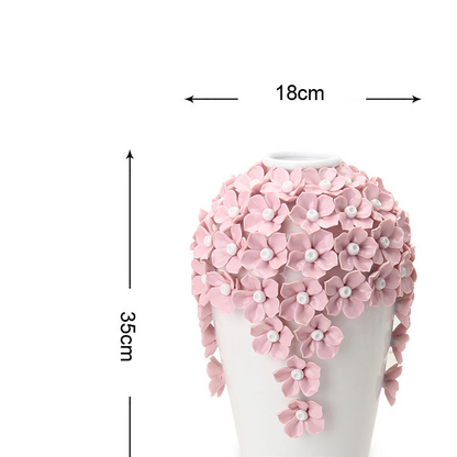 Handmade Ceramic Flower Vase for Home Decor